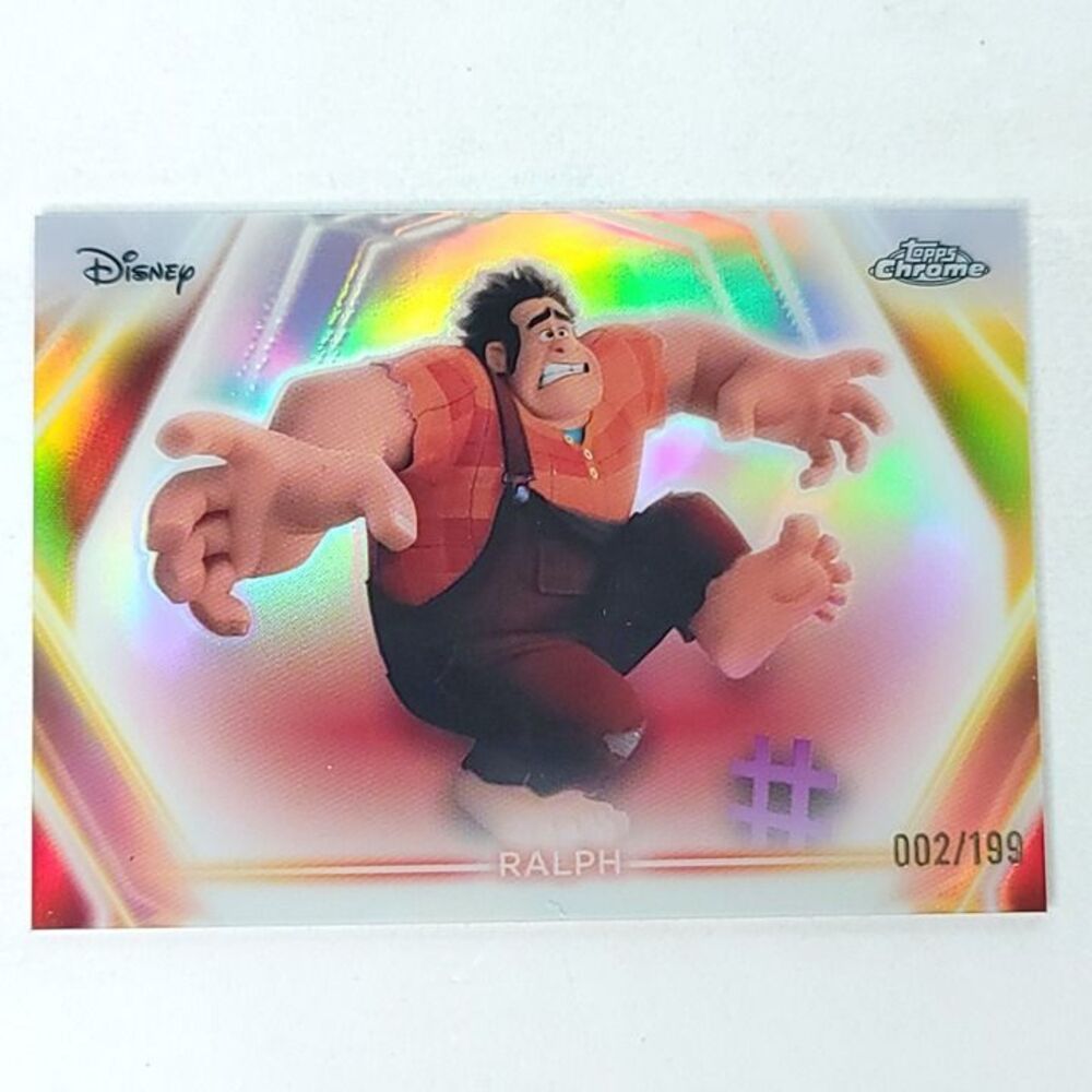 Ralph Topps 2026 Disney Neon Holo Chrome Refractor Limited 002/199 CNE
